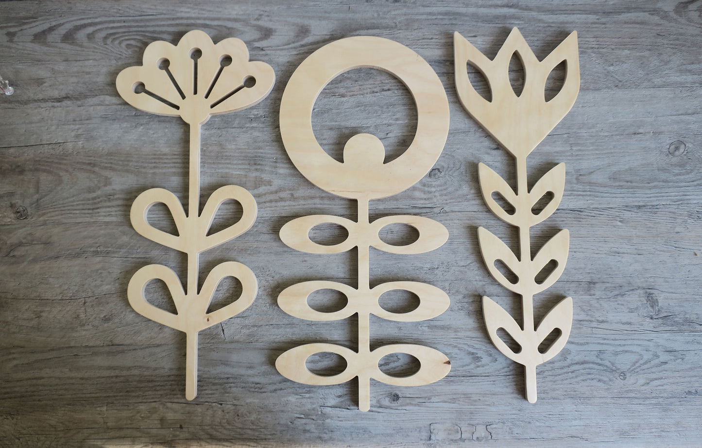 Large Scandinavian Folk Art Flowers – Set 2