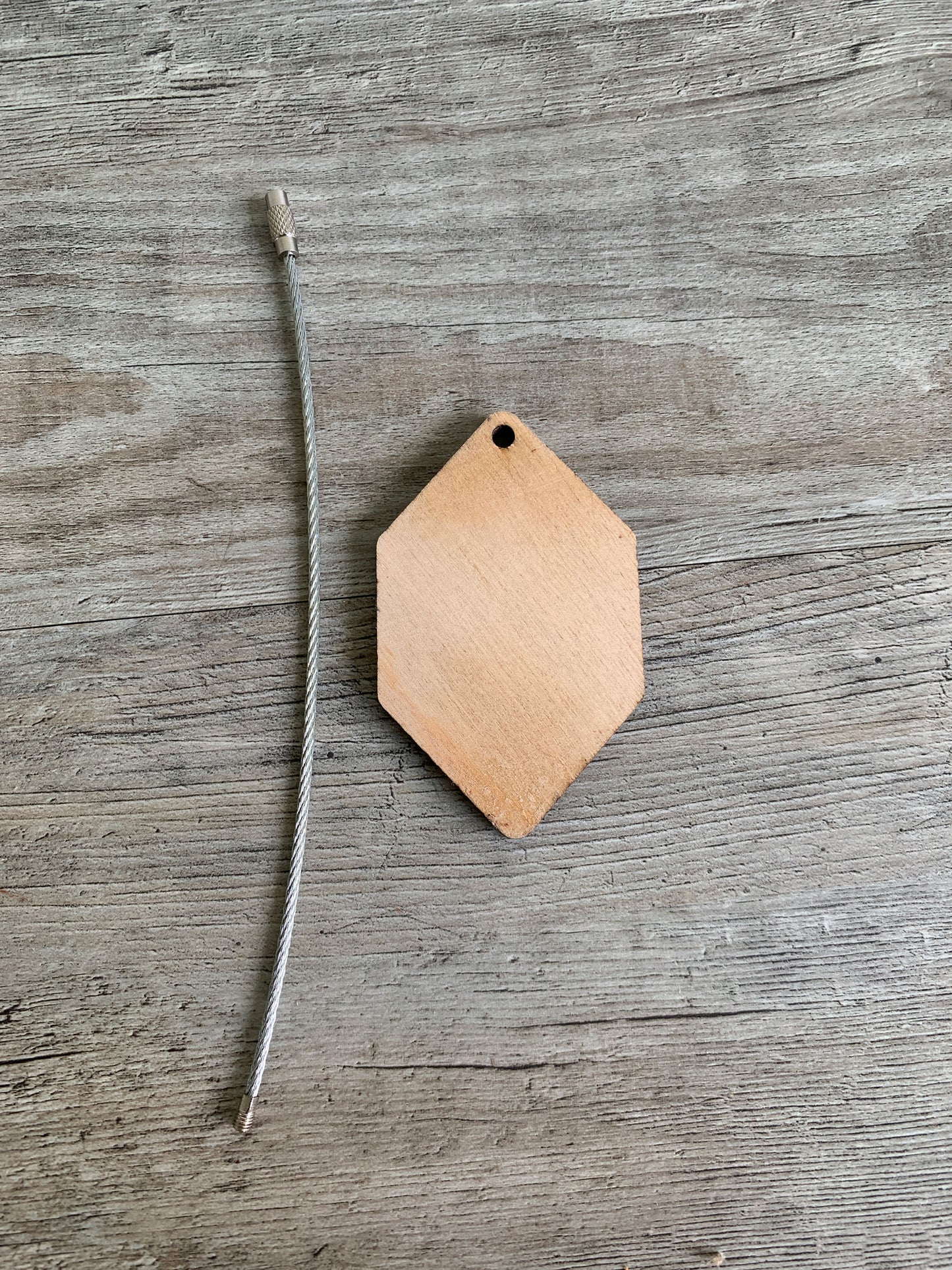 Say Yes to Adventure Wood Keychain