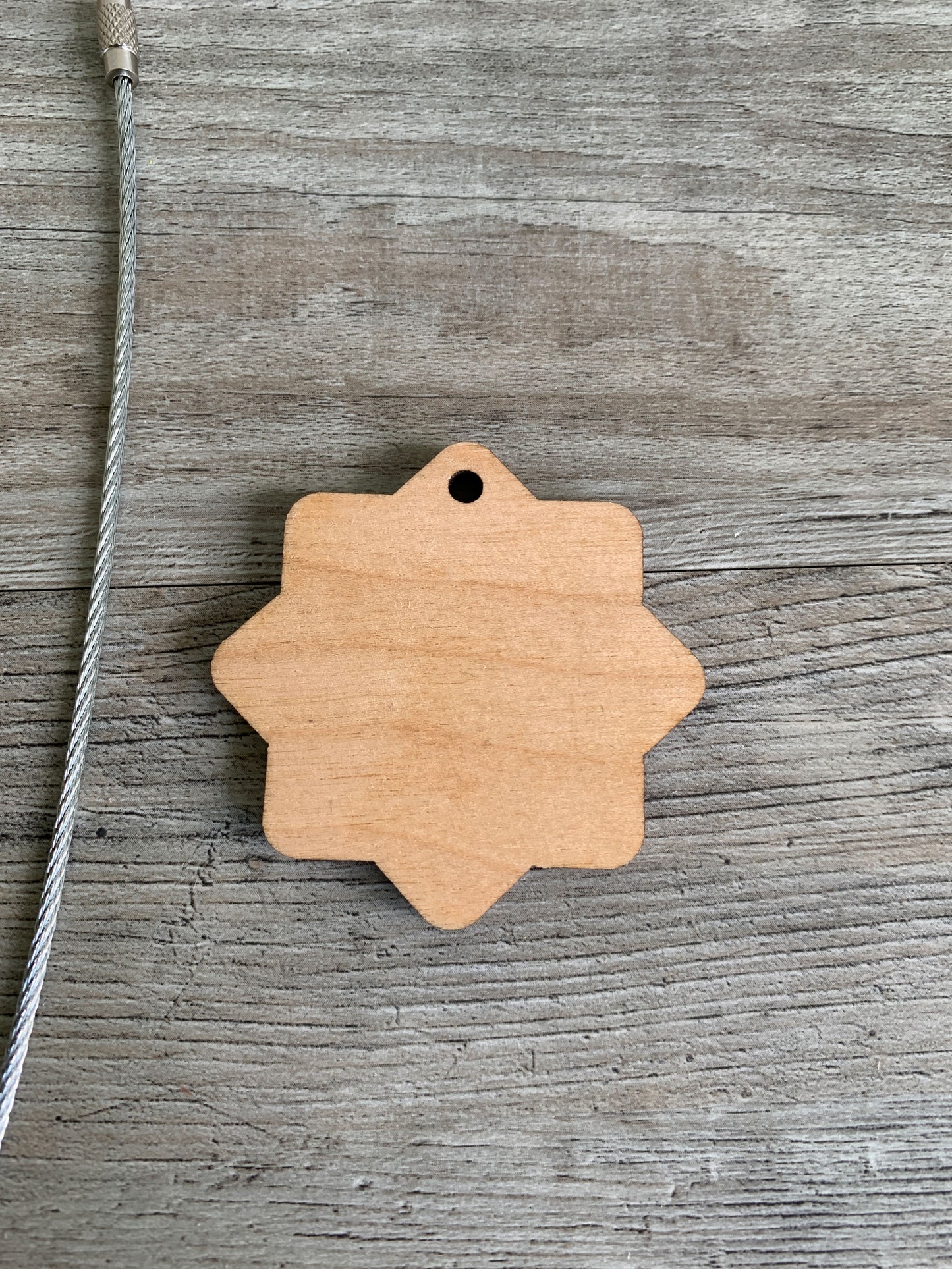 Live a Little Wood Keychain