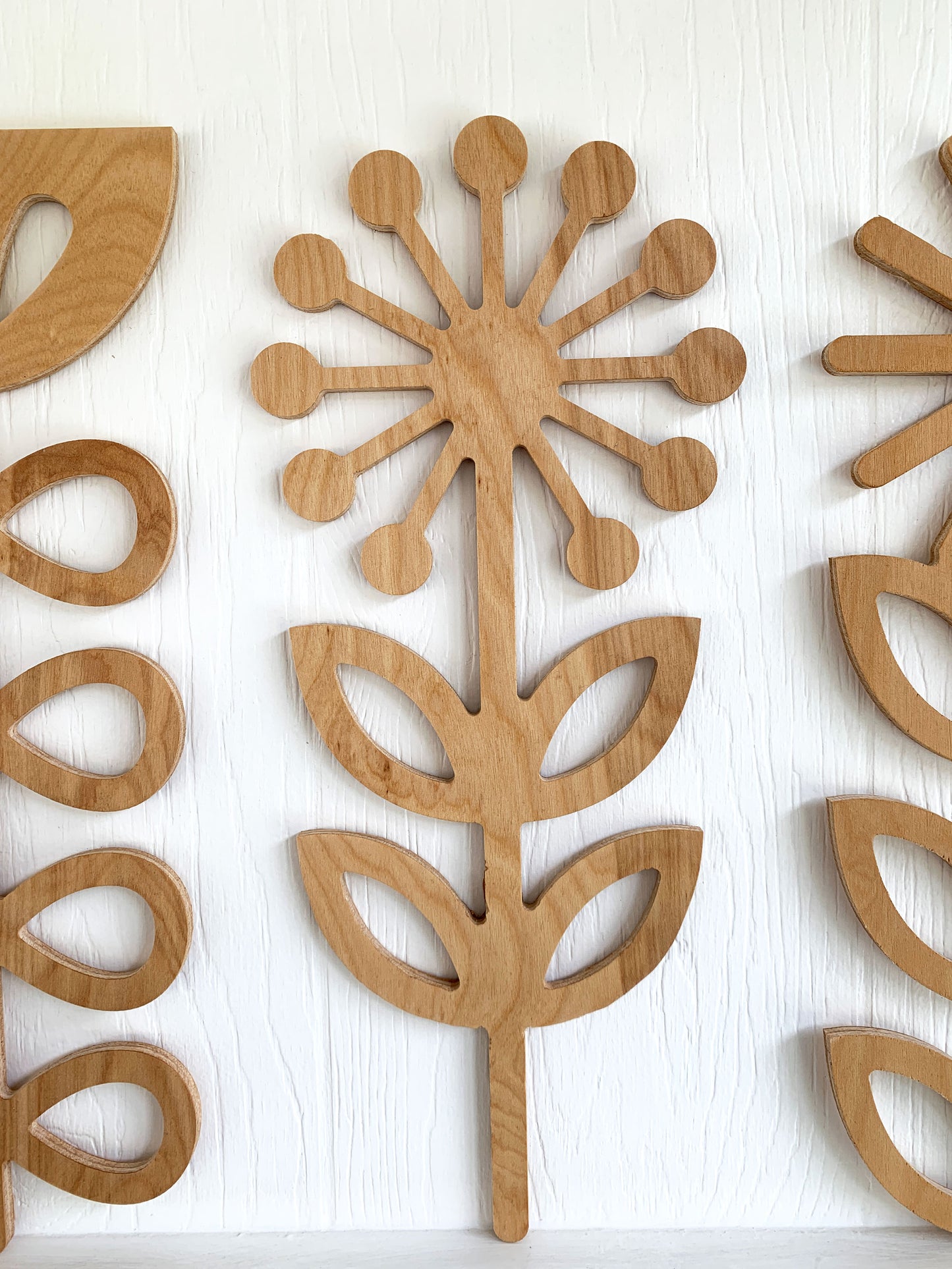 Large Scandinavian Folk Art Flowers