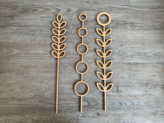 Skinny Scandinavian Folk Art Flowers