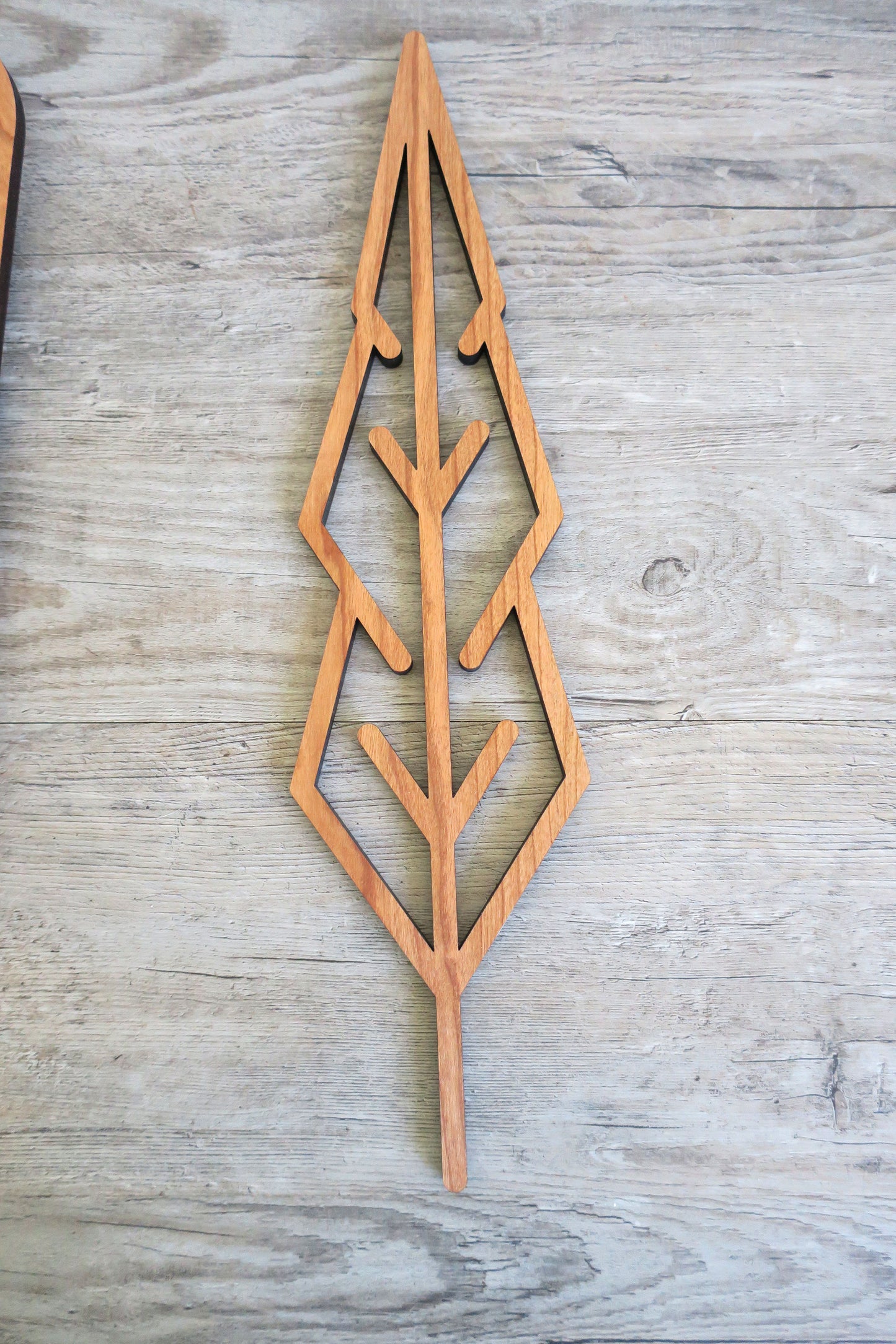 Set of 3 Wooden Feathers