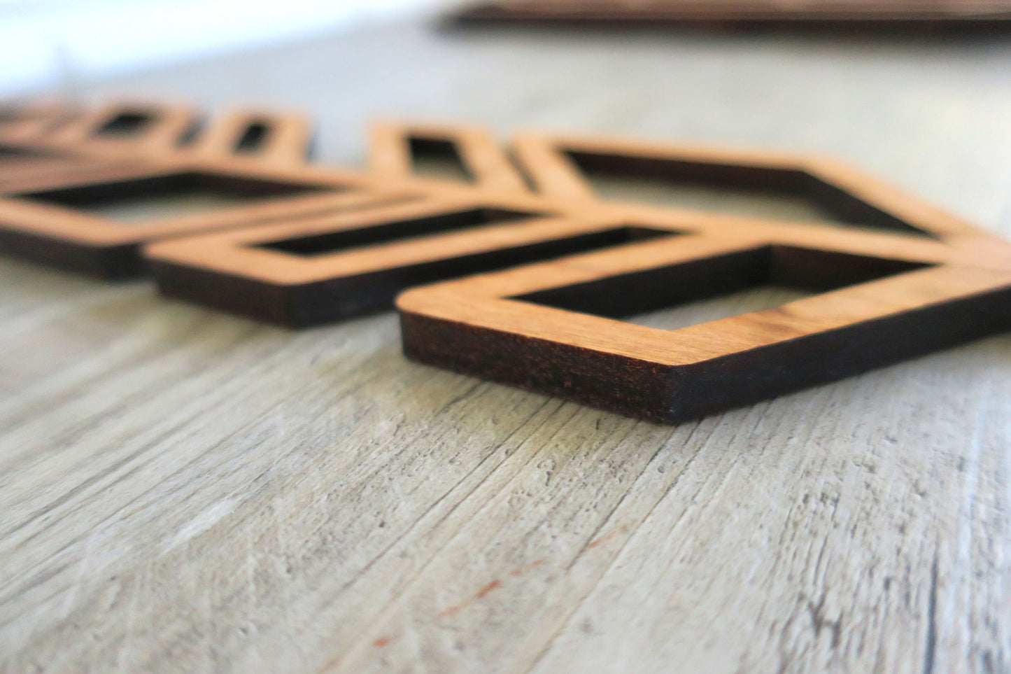 Set of 3 Wooden Feathers