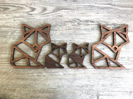 Flin and Fae Fox with 2 Kids : Woodland Nursery Decor