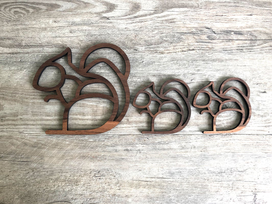 Rok the Squirrel with 2 Kids: Woodland Nursery Decor