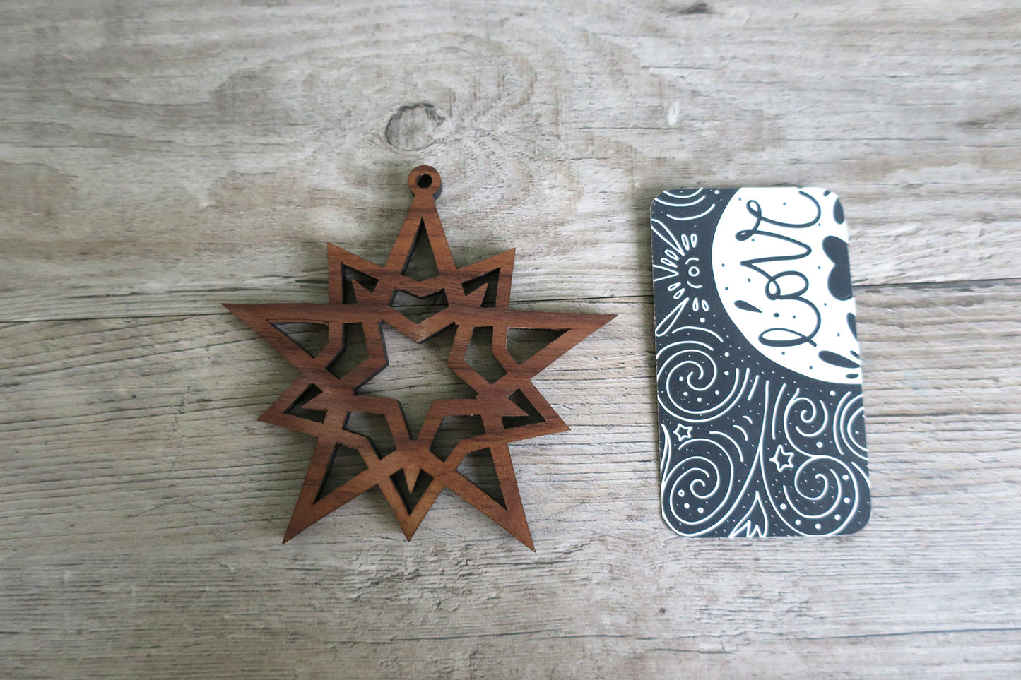 Wooden Star Ornament