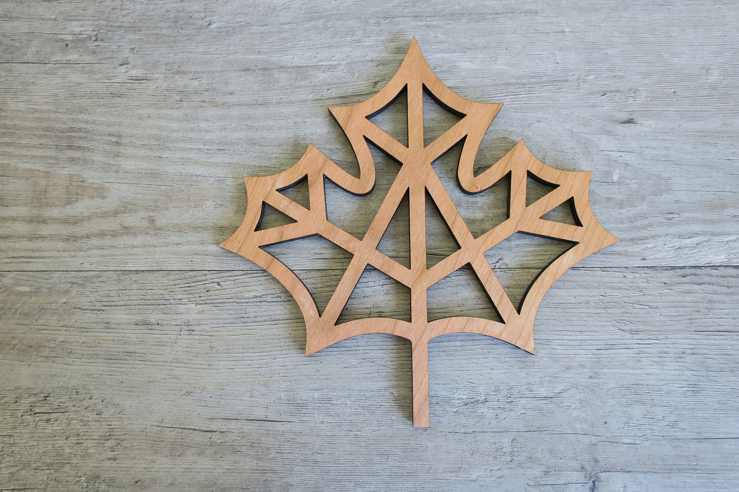 Wooden Maple Leaf Wall Decor