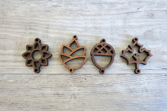 Acorn, Pinecone, Flower & Leaf for DIY Mobile