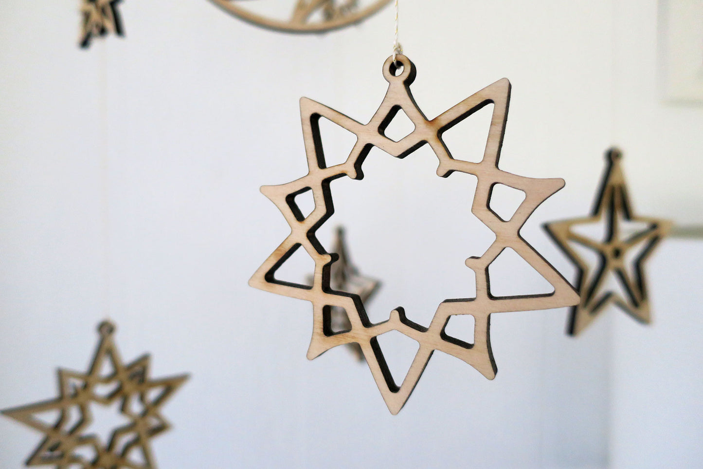 Moon and Stars Baby Nursery Mobile