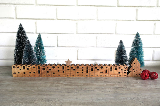 Wooden Advent Calendar for Kids or Adults