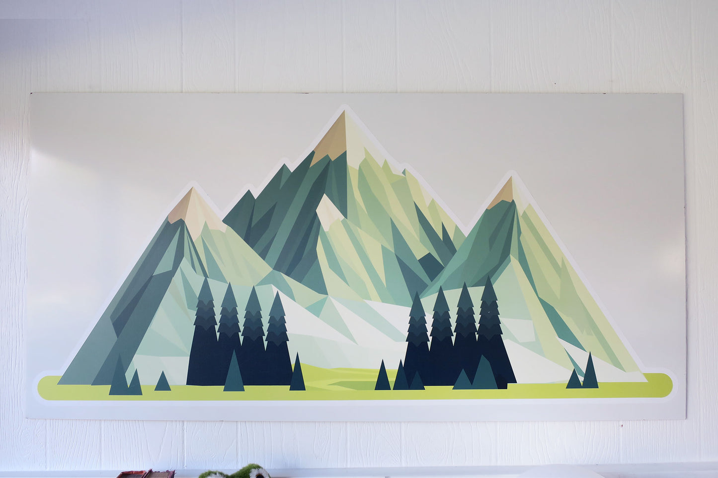 Large Mountain Dimensional Wall Decal - Woodland Nursery Decor