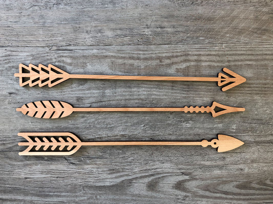Set of 3 Wooden Arrows