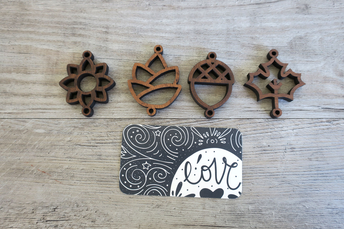 Acorn, Pinecone, Flower & Leaf for DIY Mobile